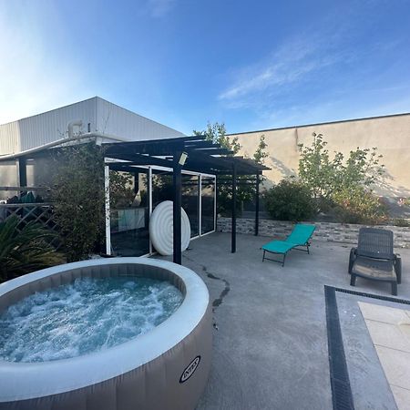 Superbe Appartement Avec Piscine Et Spa Privatif Villeneuve-les-Beziers ภายนอก รูปภาพ